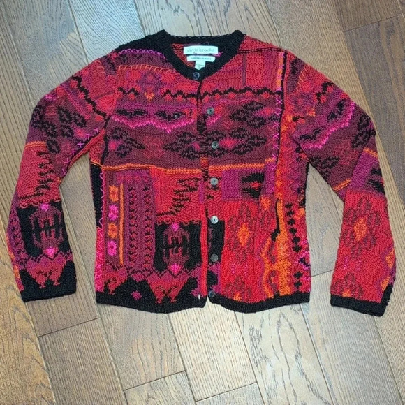 David Brooks - VINTAGE Hand Knitted Holiday & Ugly Christmas Sweater - Picture 1 of 6